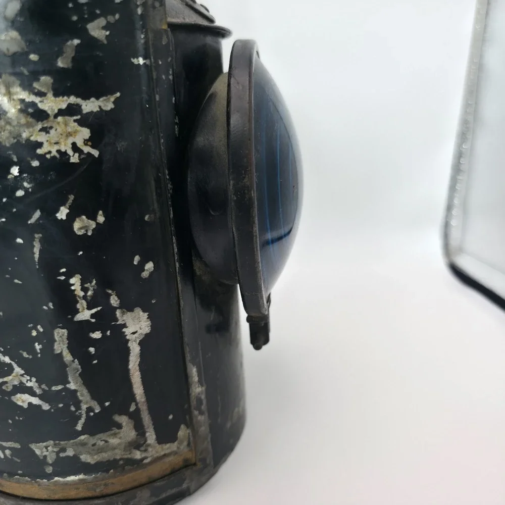 Rare Antique Vintage Adlake Non-Sweating Railroad Lantern Chicago +Original Tank